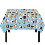 Kawaii Japanese Sushi Pattern Print Tablecloth