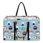 Kawaii Japanese Sushi Pattern Print Utility Tote Bag