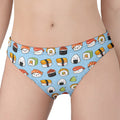 Kawaii Japanese Sushi Pattern Print Women's Panties