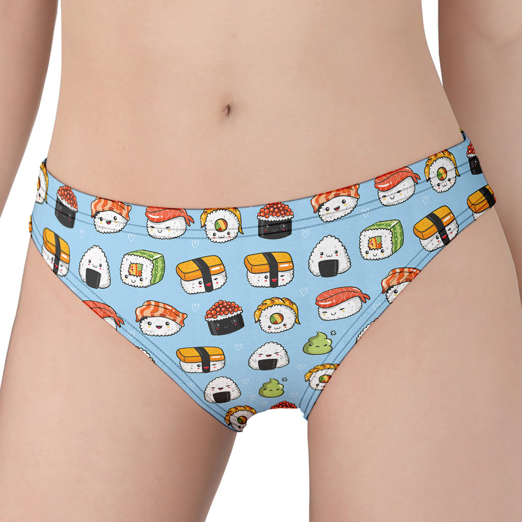 Kawaii Japanese Sushi Pattern Print Women's Panties