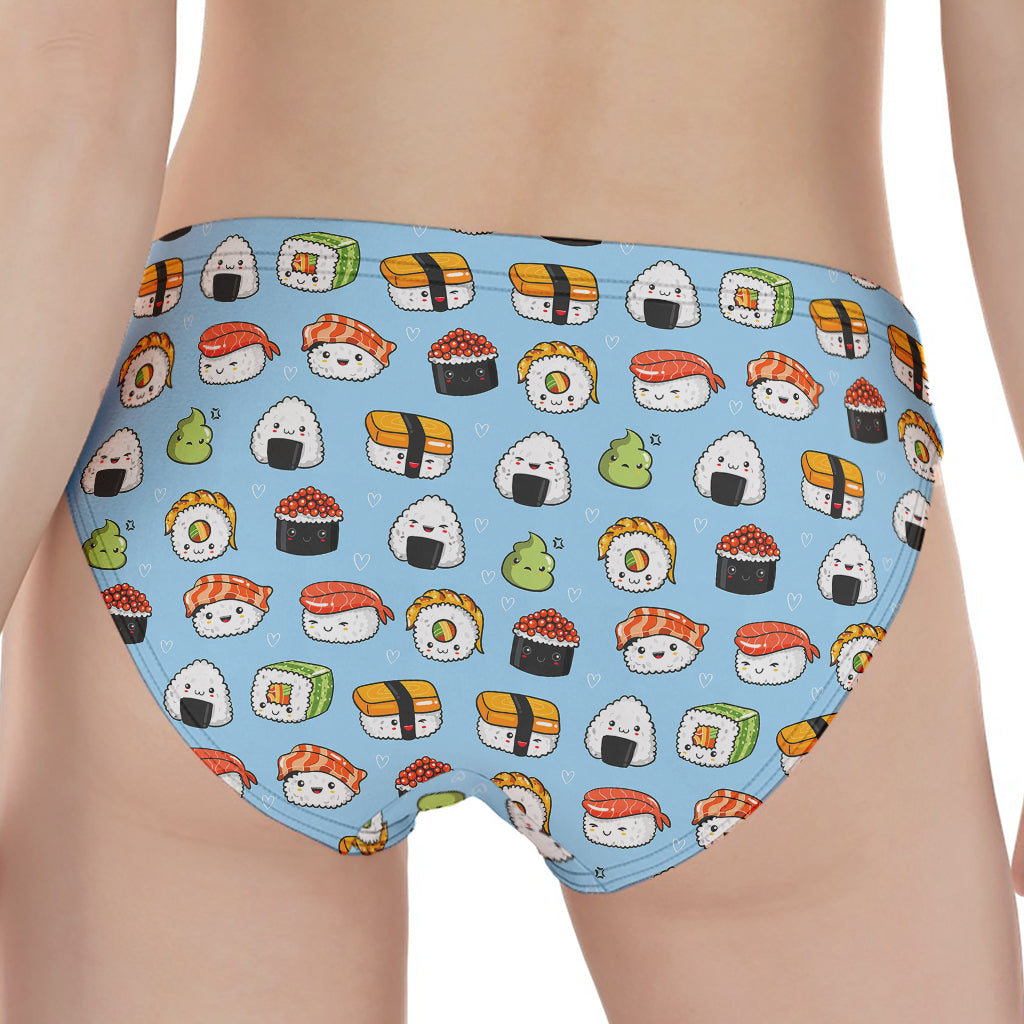 Kawaii Japanese Sushi Pattern Print Women's Panties