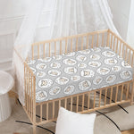 Kawaii Sheep Pattern Print Baby Crib Sheet