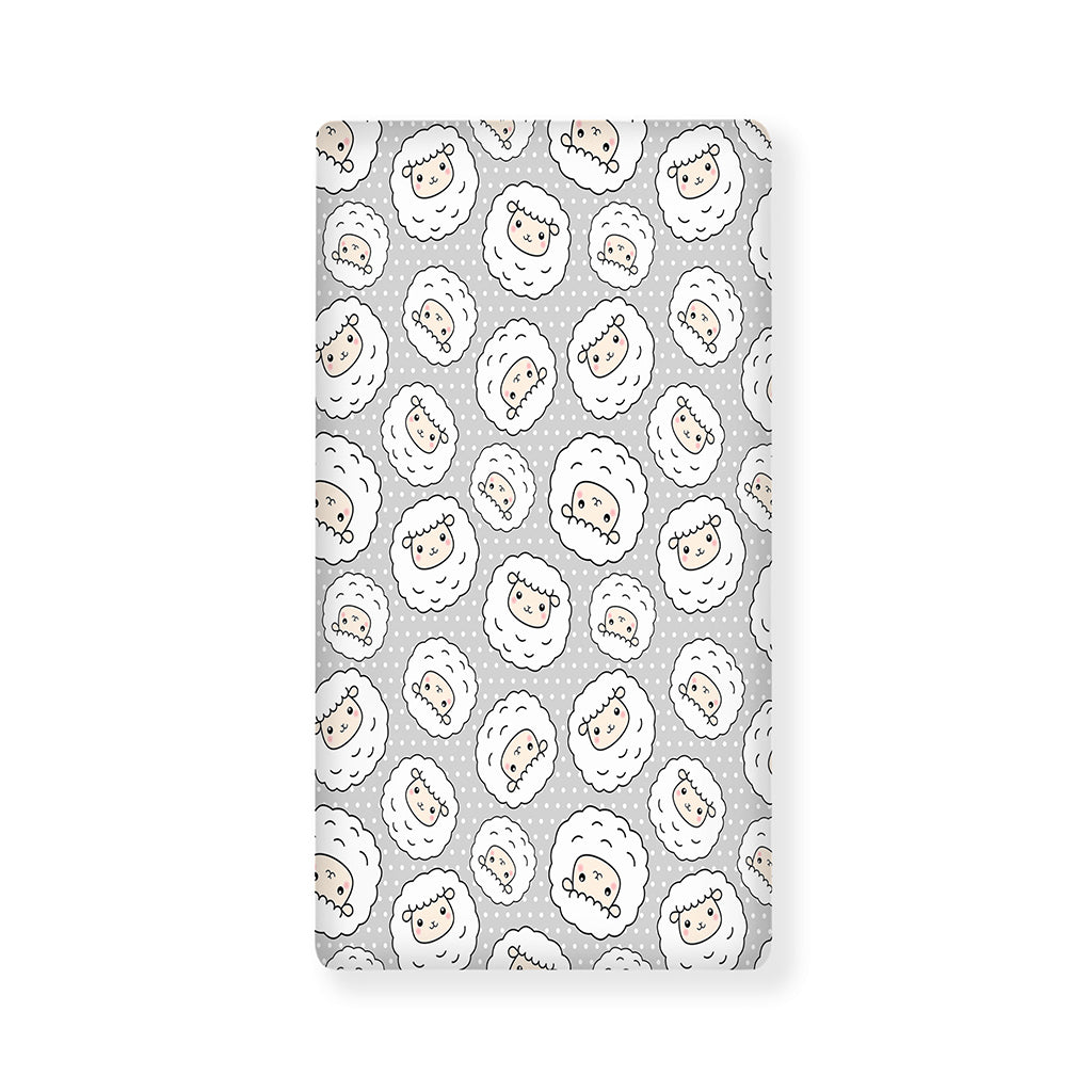 Kawaii Sheep Pattern Print Baby Crib Sheet