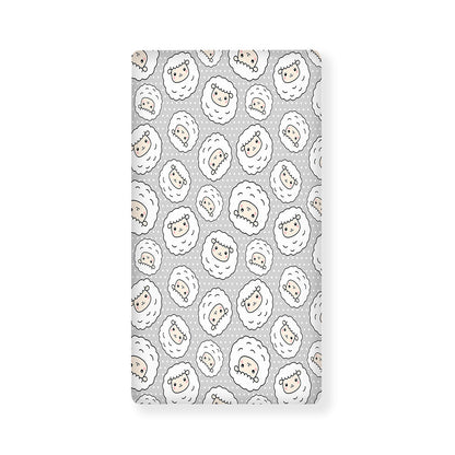 Kawaii Sheep Pattern Print Baby Crib Sheet