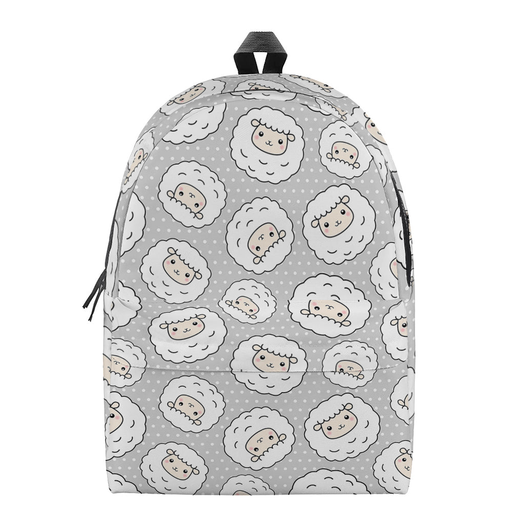 Kawaii Sheep Pattern Print Backpack