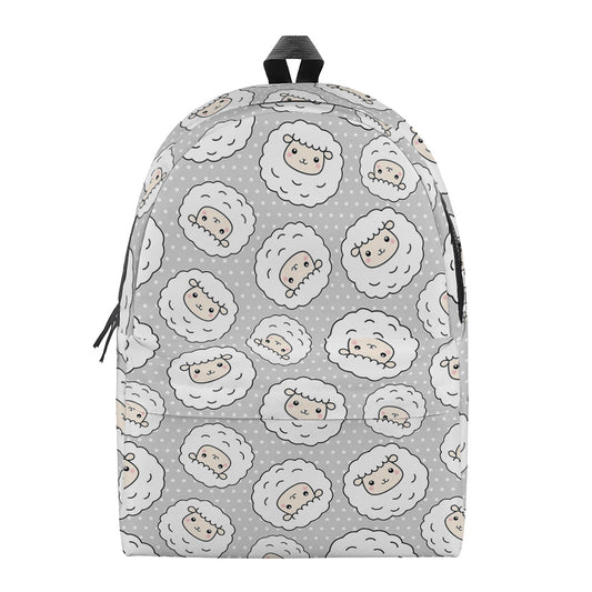 Kawaii Sheep Pattern Print Backpack