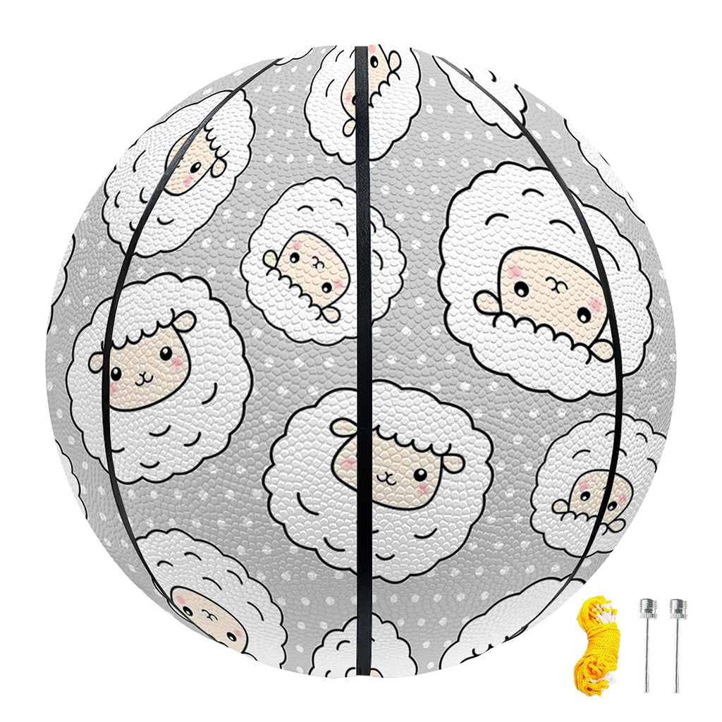 Kawaii Sheep Pattern Print Basketball
