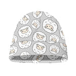 Kawaii Sheep Pattern Print Beanie