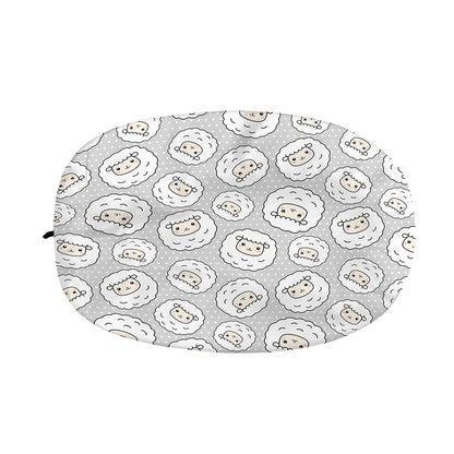 Kawaii Sheep Pattern Print Car Side Mirror Covers