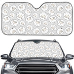 Kawaii Sheep Pattern Print Car Windshield Sun Shade
