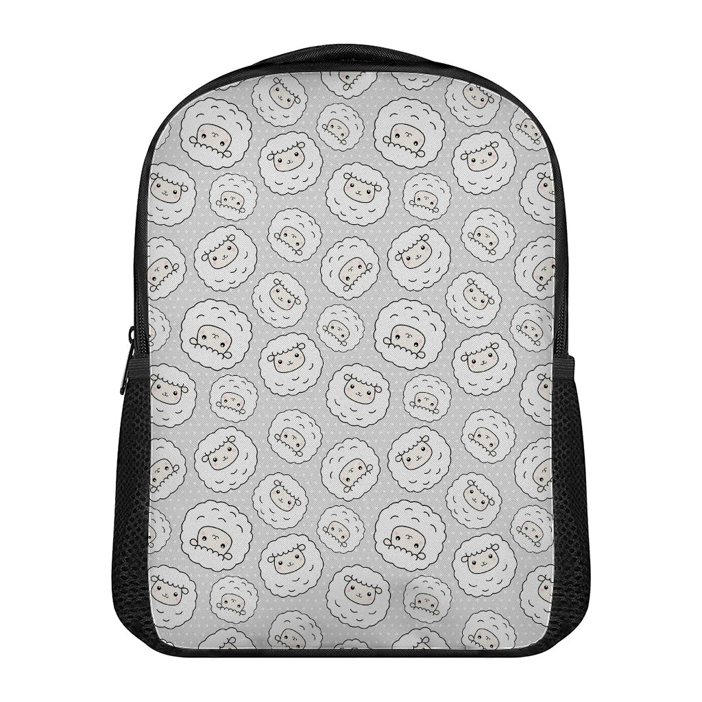 Kawaii Sheep Pattern Print Casual Backpack