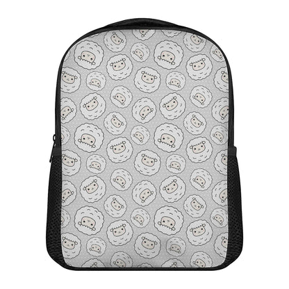 Kawaii Sheep Pattern Print Casual Backpack