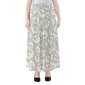 Kawaii Sheep Pattern Print Chiffon Maxi Skirt