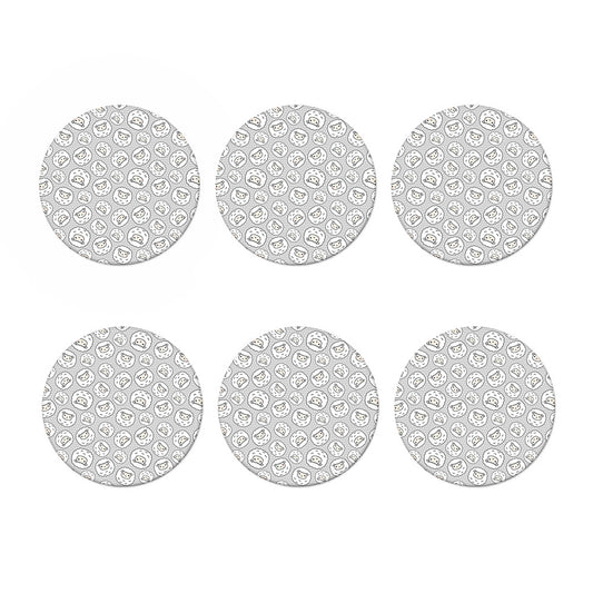 Kawaii Sheep Pattern Print Coaster Set