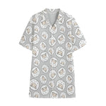 Kawaii Sheep Pattern Print Cotton Hawaiian Shirt