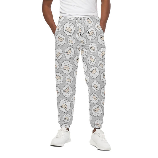 Kawaii Sheep Pattern Print Cotton Pants