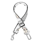 Kawaii Sheep Pattern Print Dog Seat Belt