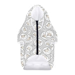 Kawaii Sheep Pattern Print Dog Zip Up Hoodie