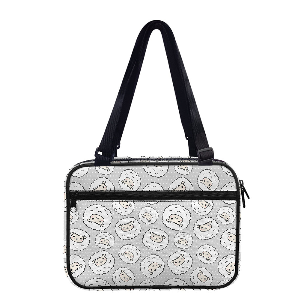 Kawaii Sheep Pattern Print Double Strap Bible Bag