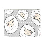 Kawaii Sheep Pattern Print Drum Lamp Shade