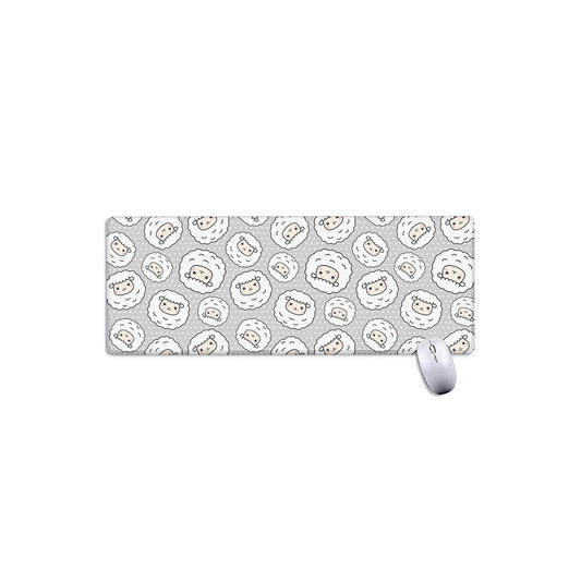 Kawaii Sheep Pattern Print Extended Mouse Pad