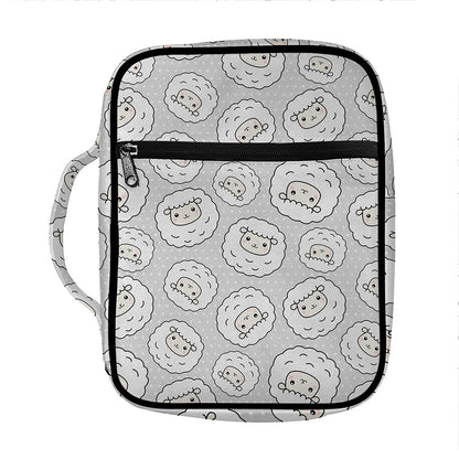 Kawaii Sheep Pattern Print Front Pocket Bible Bag
