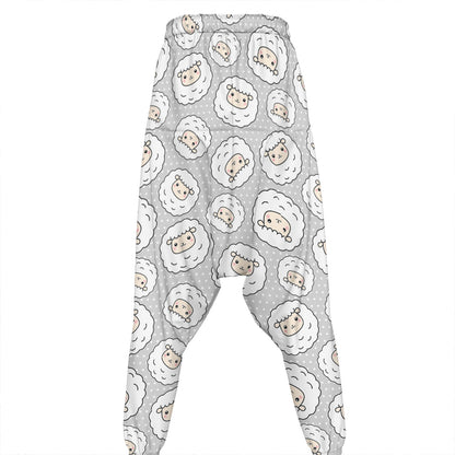 Kawaii Sheep Pattern Print Hammer Pants