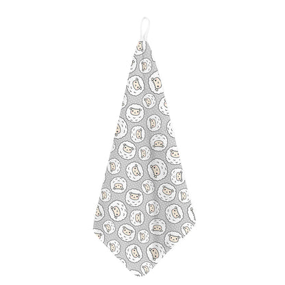 Kawaii Sheep Pattern Print Hand Towel