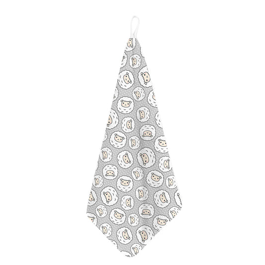 Kawaii Sheep Pattern Print Hand Towel