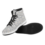 Kawaii Sheep Pattern Print High Top Leather Sneakers