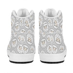 Kawaii Sheep Pattern Print High Top Leather Sneakers