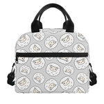 Kawaii Sheep Pattern Print Insulated Lunch Bag
