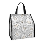 Kawaii Sheep Pattern Print Insulated Lunch Tote