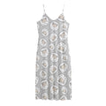Kawaii Sheep Pattern Print Jersey Midi Cami Dress