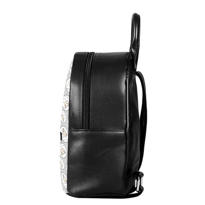 Kawaii Sheep Pattern Print Leather Backpack