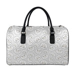 Kawaii Sheep Pattern Print Leather Duffle Bag
