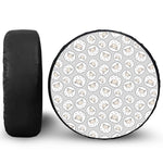 Kawaii Sheep Pattern Print Leather Spare Tire Cover