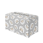 Kawaii Sheep Pattern Print Leather Tissue Box Cover