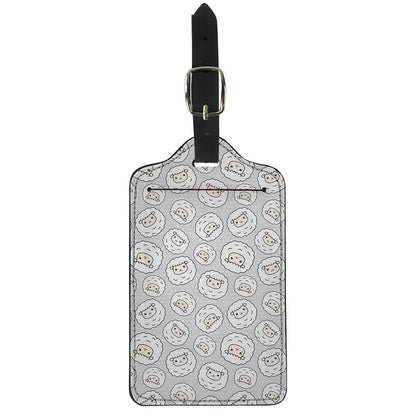 Kawaii Sheep Pattern Print Luggage Tag