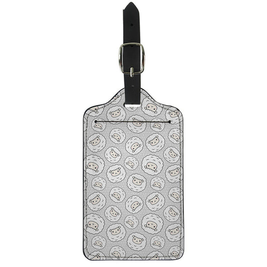 Kawaii Sheep Pattern Print Luggage Tag