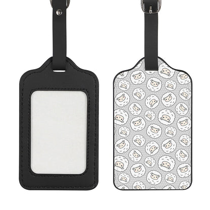Kawaii Sheep Pattern Print Luggage Tag