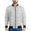 Kawaii Sheep Pattern Print Men's Bomber Jacket