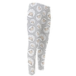 Kawaii Sheep Pattern Print Men's Compression Pants