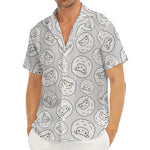 Kawaii Sheep Pattern Print Men's Deep V-Neck Shirt