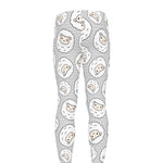 Kawaii Sheep Pattern Print Men's leggings