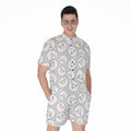 Kawaii Sheep Pattern Print Men's Romper