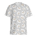 Kawaii Sheep Pattern Print Men's Athletic T-Shirt