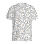 Kawaii Sheep Pattern Print Men's Sports T-Shirt
