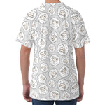Kawaii Sheep Pattern Print Men's Velvet T-Shirt