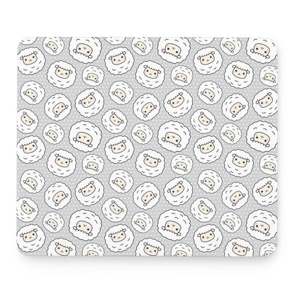 Kawaii Sheep Pattern Print Mouse Pad